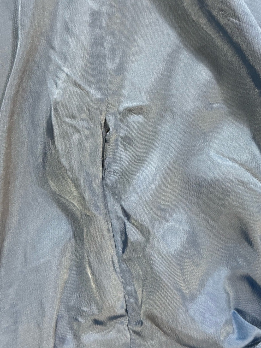 Zara Satin Effect Midi Dress Blue Plunge Wrap Halter Blogger Favorite XXL NWT - Picture 15 of 16